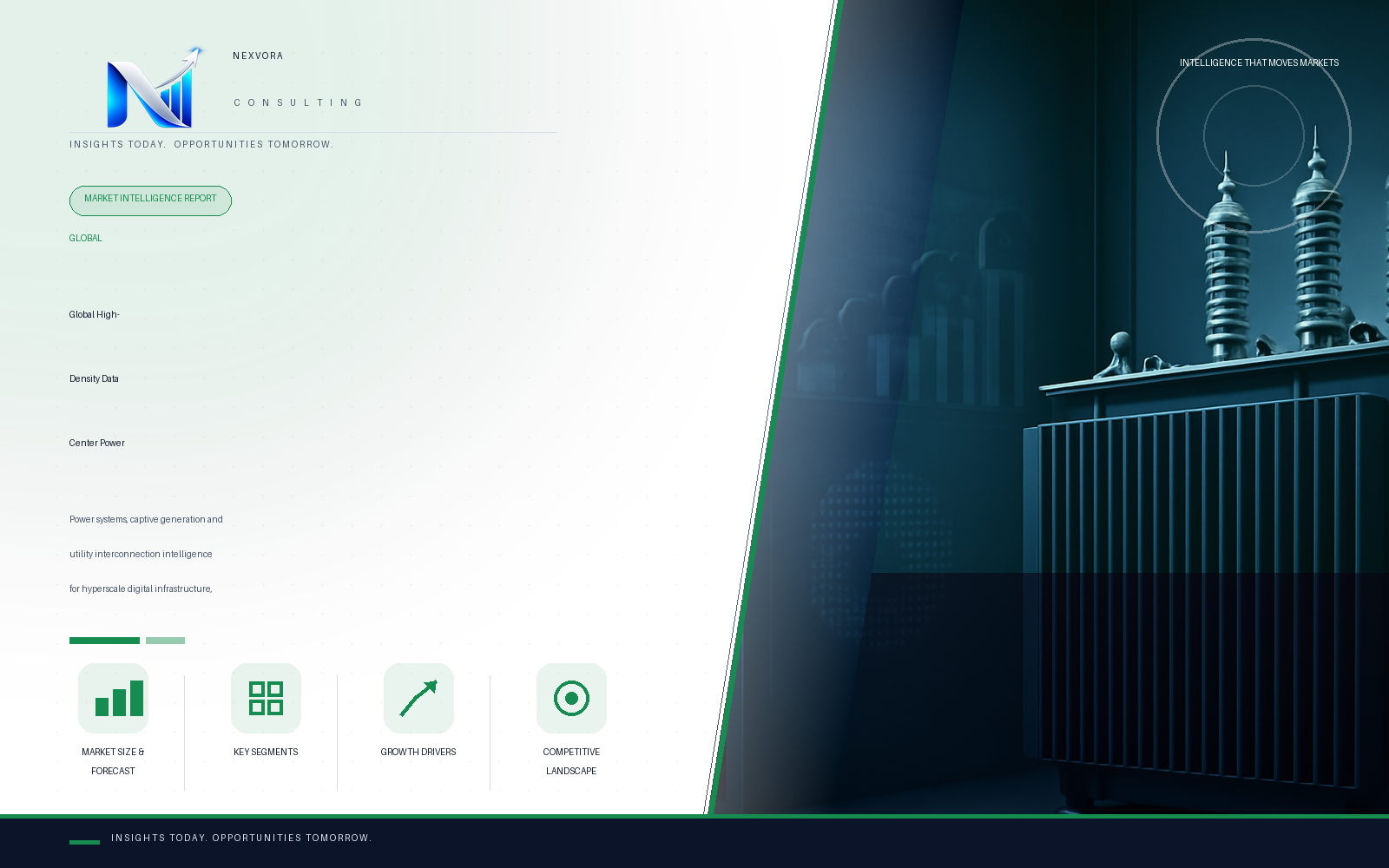 Global High-Density Data Center Power Infrastructure, Behind-the-Meter Generation and Grid Interconnection Market — Intelligence Report