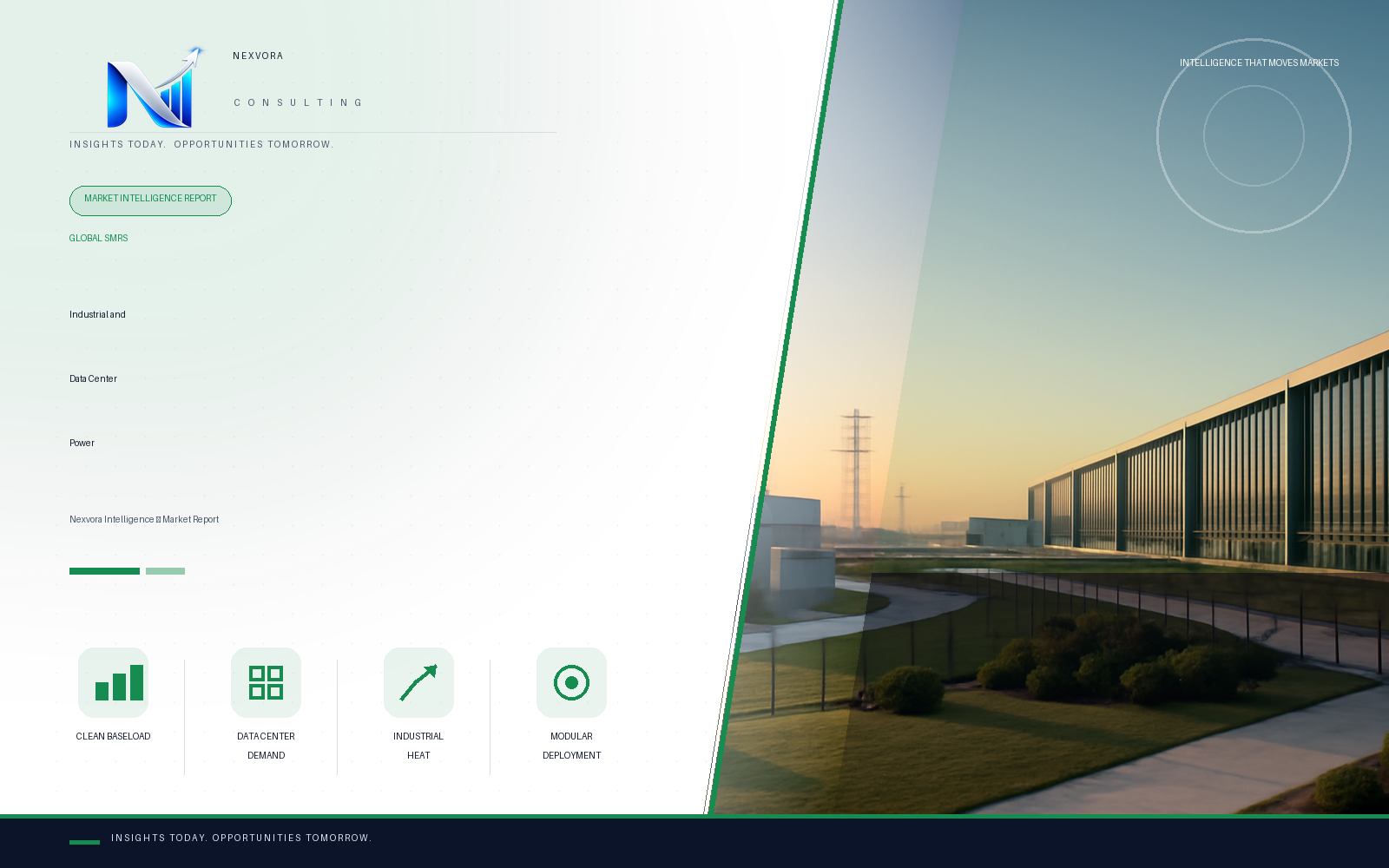 Global Small Modular Nuclear Reactors for Industrial and Data Center Power Market — Intelligence Report