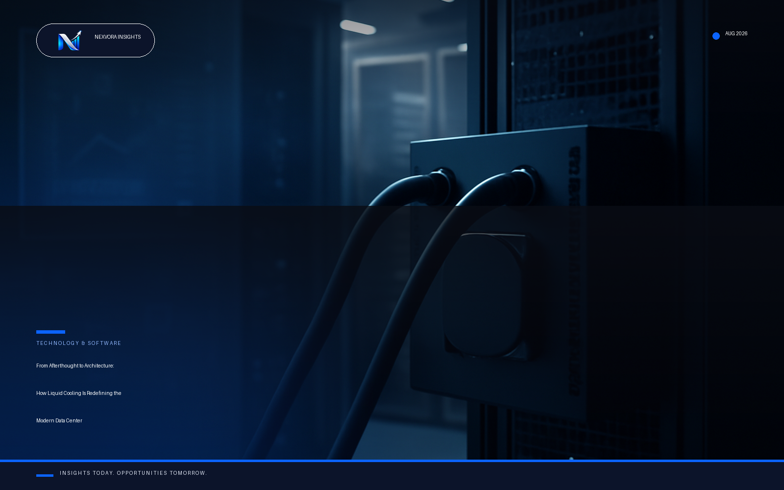 From Afterthought to Architecture: How Liquid Cooling Is Redefining the Modern Data Center