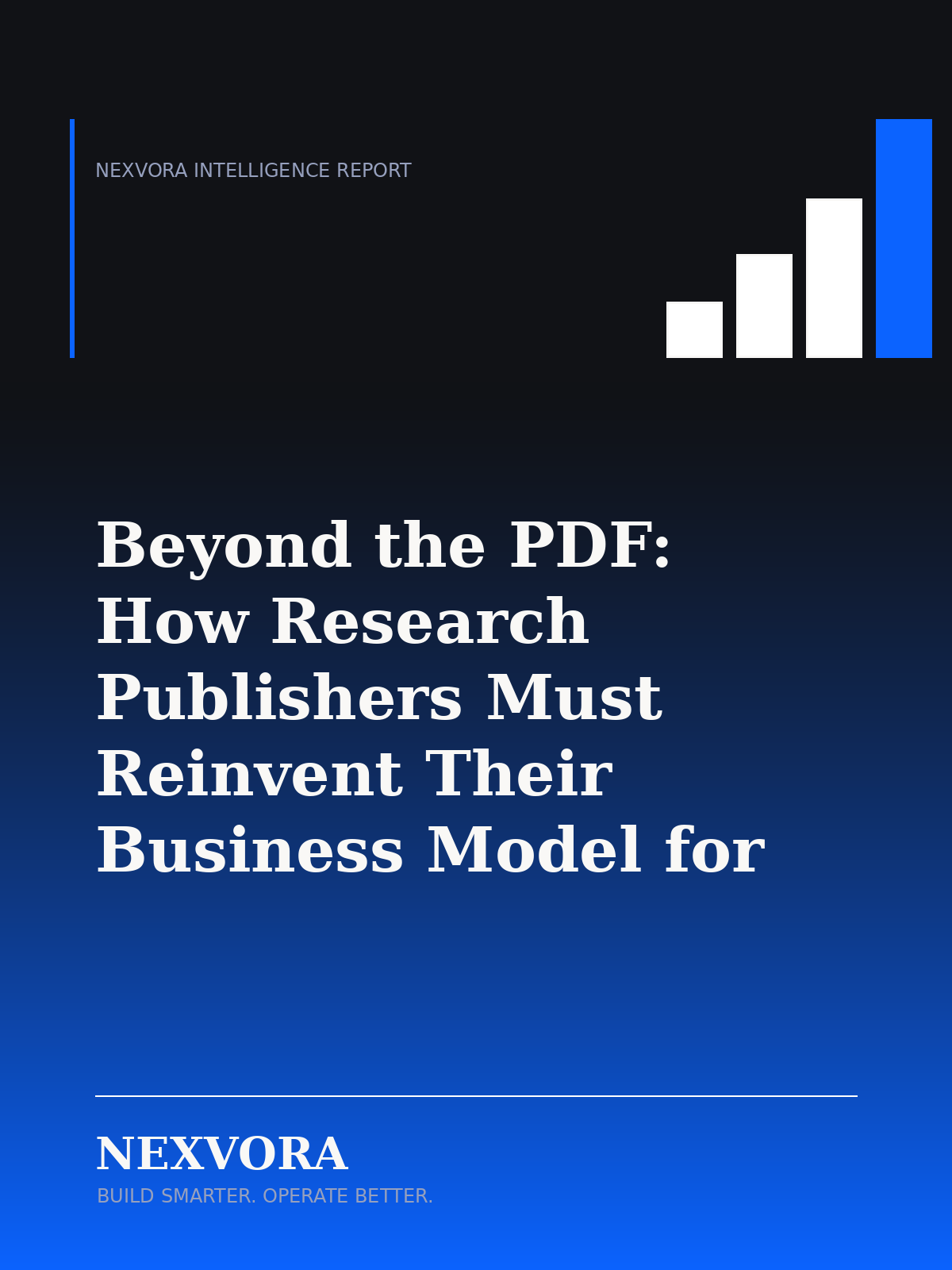 Beyond the PDF: How Research Publishers Must Reinvent Their Business Model for the Digital Era
