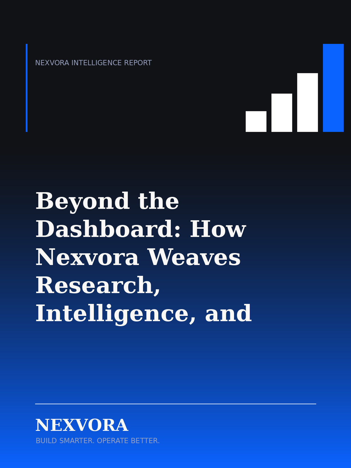 Beyond the Dashboard: How Nexvora Weaves Research, Intelligence, and Consulting Into Decisions That Actually Stick