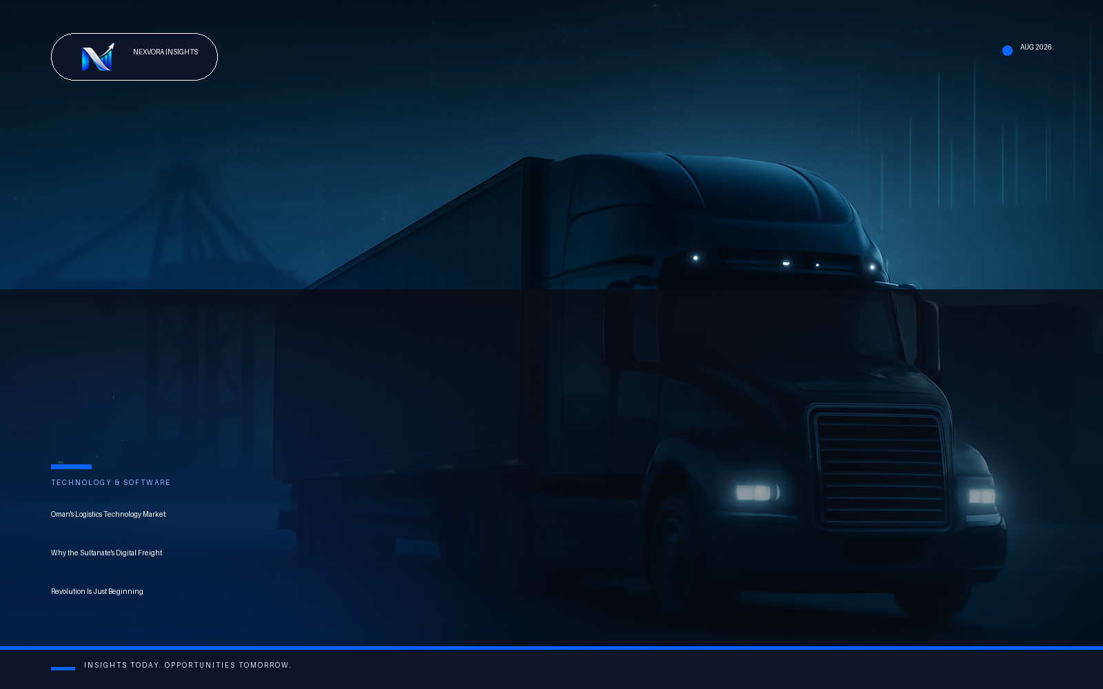 Oman's Logistics Technology Market: Why the Sultanate's Digital Freight Revolution Is Just Beginning
