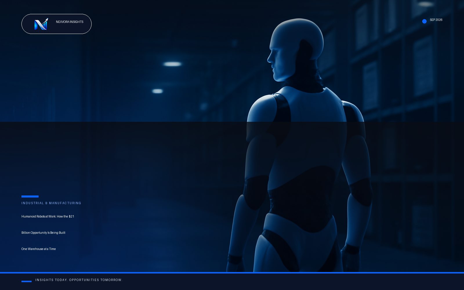 Humanoid Robots at Work: How the $21 Billion Opportunity Is Being Built One Warehouse at a Time