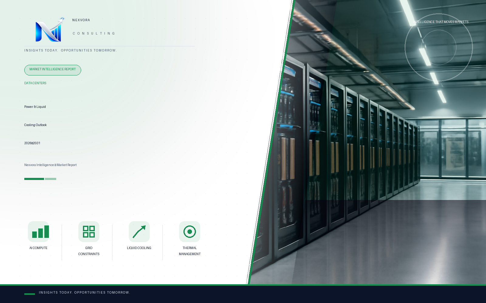 Global Data Center Power & Liquid Cooling Infrastructure Market — Accelerated Compute, Grid Constraints & Thermal Management Outlook